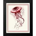 thumbnail image 2 of Fab Funky 15x18 Black Modern Framed Museum Art Print Titled - Mixed Nautical Coral on Cream e, 2 of 5