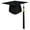 Black, variant on 1 Graduation Cap - Graduation Cap with 2025 Tassel for Adults High School and Bachelor Master