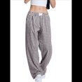 thumbnail image 3 of Pantalones Bóxer de Pijama A Rayas de Cuadros para Mujer, Cómodos y Bonitos con Bolsillos, Conjuntos de Otoño Y2K Negro M, 3 of 9