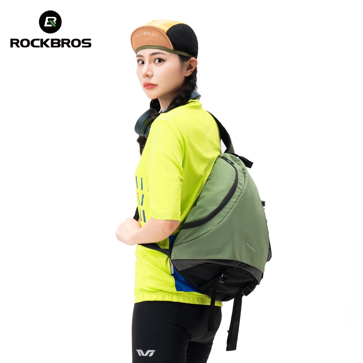 ROCKBROS Sling Backpack Outdoor Cycling Bow/Arrow Crossbody Bag Single Shoulder Straos 11.5L Capacity Lightweight Water-repellent Comfort Bags