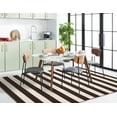 thumbnail image 4 of SAFAVIEH Montauk Saranna Geometric Cotton Area Rug, Black/Ivory, 7' x 7' Square, 4 of 10