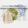 thumbnail image 3 of NAISIBABY Button-Up Shirt for Boys, Solid Color Cotton Breathable Short Sleeve Kids Toddler Summer Casual Clothes Green 5-6T, 3 of 3