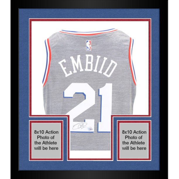 Fanatics Authentic Framed Joel Embiid Autographed Philadelphia 76ers City Edition Swingman Jersey Fanatics Authentic Certified Walmart Com Walmart Com