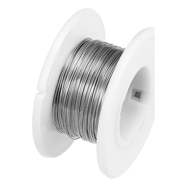 Alambre de resistencia calefactora de 0.3 mm 28AWG, hilos de resistencia de nicromo para elementos calefactores de 15 metros