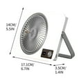 thumbnail image 3 of Desk Fans Clearance, 2025 Digital Desktop Small Fan Can Be Hung With Multifunctional Charging Plug In Student Office Fan, 3 of 6