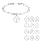 thumbnail image 1 of Aoxiang Dijes de disco de cáncer Leo de constelación para mujer, pulsera de acero inoxidable, cadena de clip, signo del zodiaco, joyería de moda, venta al por mayor, 1 of 2