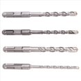 thumbnail image 2 of 4 Piezas de Brocas de Hormigón de 6-12 mm, Cabezal Corte Transversal, Martillo de Doble Barrena, Bloque de Ladrillo de Pared de 150 mm, Martillo Eléctrico, Broca para Mampostería, 2 of 5