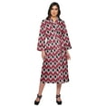 thumbnail image 1 of Moomaya Printed Robe For Girls Cotton Bathrobes For Women Wrap Dressing Gown, 1 of 6