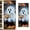 A, variant on 3D Skeleton Ghost Witch Door Cover Curtain for Halloween Party Indoor Garage Window Wall Decor