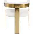 thumbnail image 3 of Meridian Furniture Romeo Cream Vegan Leather Dining Chair (Set of 2), 3 of 10