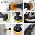 thumbnail image 4 of Vxdvou Drill Brush Kit for Cleaning and Decontamination of Wheels, Tub, Grout, Bathroom, Floor, Tile, Shower, Toilet - Nylon Bristles, 3 Brushes, Quick Change Shaft, Heavy Duty Cleaning Tool, 4 of 7