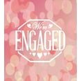 thumbnail image 3 of Engagement Party Duvet Cover Set, Engagement Party Cards with Blurry Abstract Circles Art Print, Decorative 2 Piece Bedding Set with 1 Pillow Shams, Twin Size, Salmon Pink and White, by Ambesonne, 3 of 3