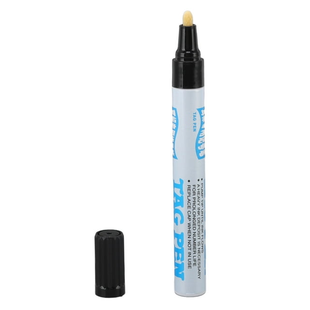 Ear Tag Marking Pen, Ear Tag Pen Black Ink Portable Permanent Markers For Pig Cow Sheep