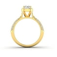 thumbnail image 3 of 1.00ctw Diamond Halo Engagement Ring in 10k  Yellow Gold, 3 of 4