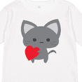 thumbnail image 4 of Inktastic Heart Cat Boys or Girls Long Sleeve Toddler T-Shirt, 4 of 5