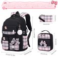 thumbnail image 2 of Mochila ACESAK para niñas, jardín de infantes, escuela primaria, negra, 2 of 7