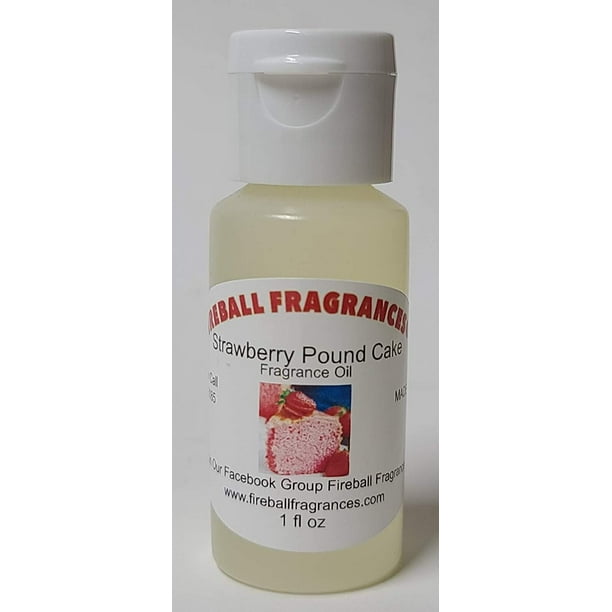 Strawberry Pound Cake Scented Oil by Fireball Fragrances 1 Oz Bottle