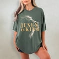 thumbnail image 6 of Comfort Colors Christian Shirt – Jesus Is King Lion Tee, Bible Verse Graphic, Aesthetic Faith Streetwear Gift, 6 of 8