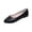 Black, variant on Women Solid Color Comfy Slip On Wide Width Ballet Flats Pointed Toe Lightweight Shoes