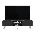 thumbnail image 5 of Dtwnek Wood TV Stand for 70+ Inch TV, Entertainment Center with 2 Shelf and 2 Cabinets, TV Cabinet for Living Room, 5 of 7