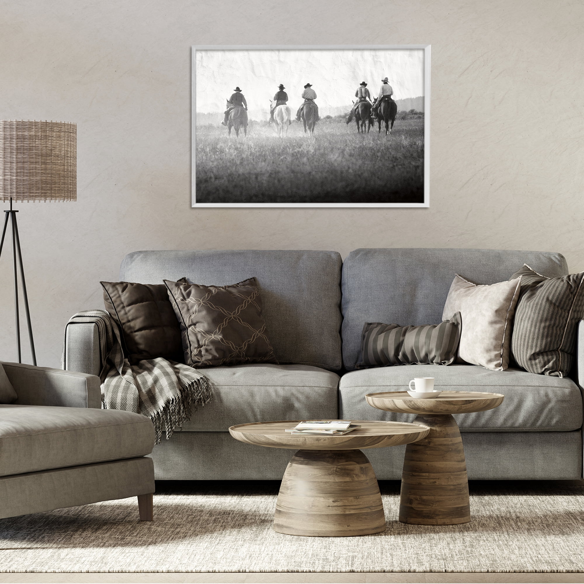 Stupell Industries Riding Toward The Horizon White Framed Giclee Art, design by Superstock