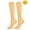 Beige, variant on Luxalzxs 3 Pairs Compression Socks for Women and Men, Athletic Soccer Football Tube Socks Knee-High Sport Socks for Running Hiking
