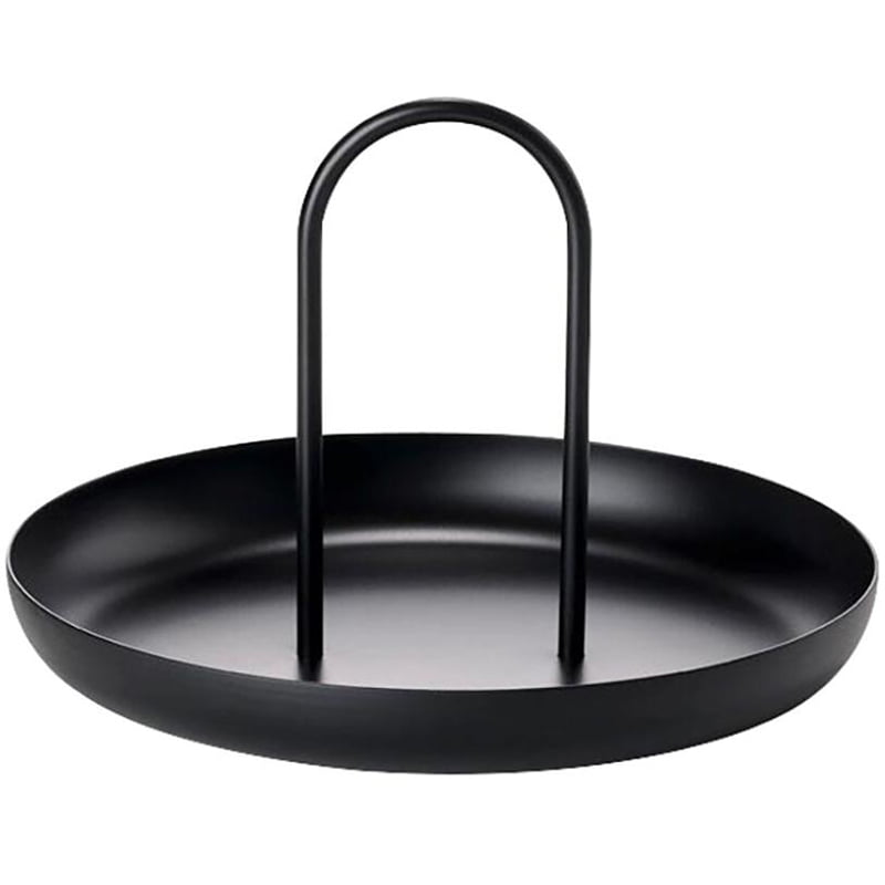 Ga terug verhaal Impressionisme Ieegkit Nordic Round Jewelry Tray Living Room Kitchen Table Meal Ring Trays  Storage Sofa Tray with Handle Decor - Walmart.com