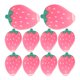 thumbnail image 1 of 10 tapas kawaii para lápices, de silicona, con forma de fresa, flexibles, para lápices., 1 of 8