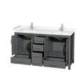 thumbnail image 4 of Wyndham Collection WCS141460DLGC2UNSMXX Sheffield 60" Free Standing Double Basin Vanity, 4 of 7