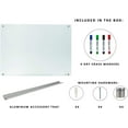 thumbnail image 7 of Vergo Dry Erase Frosted Glass Whiteboard, Wall-Mountable (48" W x 36" H), 7 of 7