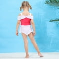 thumbnail image 2 of Maillot de Bain Deux Pièces d'Été Aurora pour Petite Fille, Bikini de Jeu de Rôle, Tankini pour Tout-Petit, Rouge, 3 à 10 Ans, 2 of 6