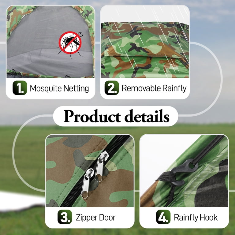 4 Person Waterproof Camping Tent Camouflage photo 2