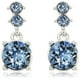thumbnail image 3 of Set de joyas Nine West con collar y pendientes perforados plateado/azul, 3 of 5