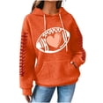 thumbnail image 5 of Camisas de Manga Larga Casual de las Mujeres Impresión No Estructurada Bolsillo Sudadera con Capucha para la Moda de Verano de Primavera, 5 of 5