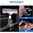 thumbnail image 2 of SHISUYAN 12 Pcs Retail Sign Clips Plastic Sign Holder Clips Rotatable Price Sign Clips, 2 of 8