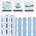 thumbnail image 3 of Shower Mat Non Slip Bathtub Mat - 36 x 16 Inch Anti Slip Bath Mat for Tub & Shower, TPE+PP Soft Slatted Shower Floor Mat with Suction Cups and Drain Holes, Machine Washable, Easy to Cut, Blue, 3 of 5