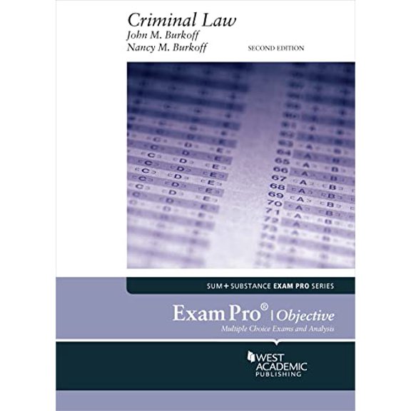 Pre-Owned Exam Pro on Criminal Law (Objective) John M. Burkoff,Nancy M. Burkoff (Paperback)