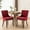 Burgundy, variant on Comfortable Foam Filled - Beige Thickened Fabric Side Chairs for Enjoyable Dining
