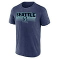 thumbnail image 2 of Men's Fanatics Heathered Deep Sea Blue Seattle Kraken Prodigy Performance T-Shirt, 2 of 3