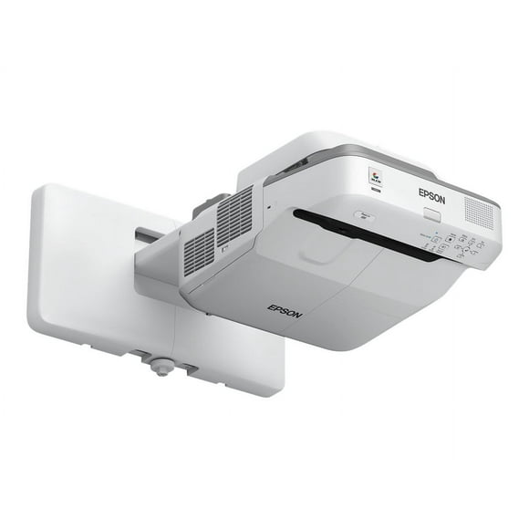 Epson PowerLite 680 - 3LCD projector - 3500 lumens (white) - 3500 lumens (color) - XGA (1024 x 768) - 4:3 - ultra short-throw lens - LAN - with 2 years Epson Road Service Program - Epson Brighter Futures Education Program