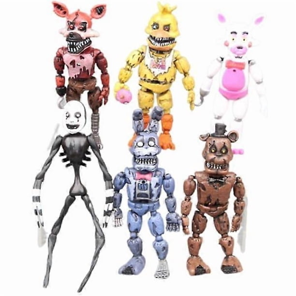 6pcs/set Pvc Five Nights At Freddy's Action Figure Fnaf Bonnie Foxy Freddy