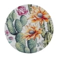 thumbnail image 4 of HAOXIT Round Fitted Wipeable Spillproof Table Cloth Round Table Cover for Dining/Party/Buffet/Wedding Fits for Round table 46-50, 4 of 8