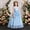 Blue, variant on Girls Princess Dress Sequin Tulle Flower Pageant Birthday Party Wedding Bridesmaid Girl Dresses for 9-15 Years Beige 14-15Years