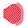 thumbnail image 2 of Chicken Vest, Poultry Back Protection Apron Keep Their Feathers Safe Warm Easy To Wash Reusable  For Indoors For Chicken For Outdoors For Daily Red And White Dots, 2 of 8