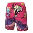 thumbnail image 5 of Invader Zim Men's Beach Shorts Swim Trunks Casual Quick Dry Board Shorts Swimwear with Mesh Lined and Pockets, 5 of 8