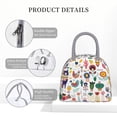 thumbnail image 4 of Disketp Alpaca Flower Bolsa Térmica para Almuerzo, Lonchera con Abertura Amplia y Gran Capacidad, Organizador Reutilizable para Mujeres, Hombres y Adultos, 4 of 6
