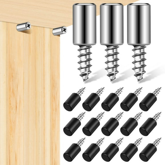 20pcs Shelf Screws Pins Shelf Support Pegs Bookshelf Pegs Self Tapping Shelf Holders Pegs With Sleeves