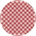 thumbnail image 1 of Ahgly Company Machine Washable Indoor Round Transitional Light Red Pink Area Rugs, 5' Round, 1 of 1