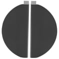 thumbnail image 4 of IFANLANDOR 2 Pcs Poignée de Tiroir Noir en Aluminium Moderne Style Demi-Rond pour Cuisine, 4 of 8