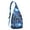 Sky-blue-12, variant on Space Geek Sling Backpack&nbsp;- Galactic Nebula Print Crossbody Bag, RFID Blocking Secure Pockets for Travel